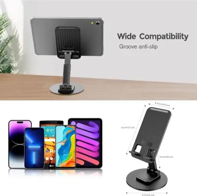 Jmary MK 59 360 Degree Rotating Adjustable Desktop Mobile and Tablet Holder Sturdy Hands Free Stand